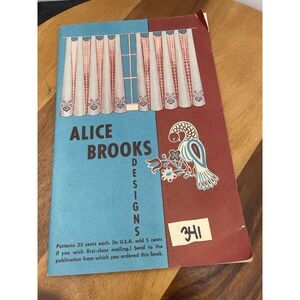 1953 Pattern Book By Alice Brooks Designs Sewing,embroidery,crochet